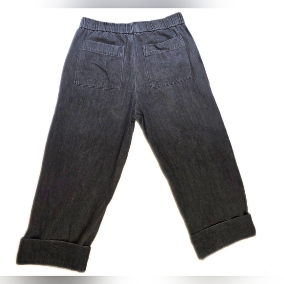 EVERLANE Organic Cotton Easy Jeans Size 16. Black In Good Condition - Picture 9 of 10